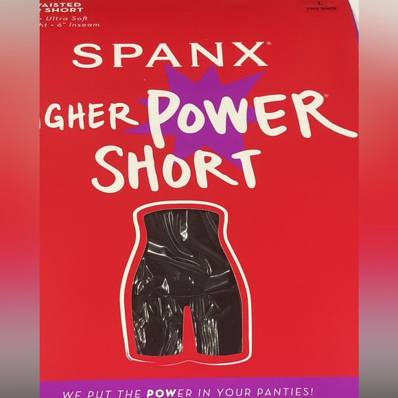 SPANX Higher Power Short in Very Black NWT - Picture 3 of 4